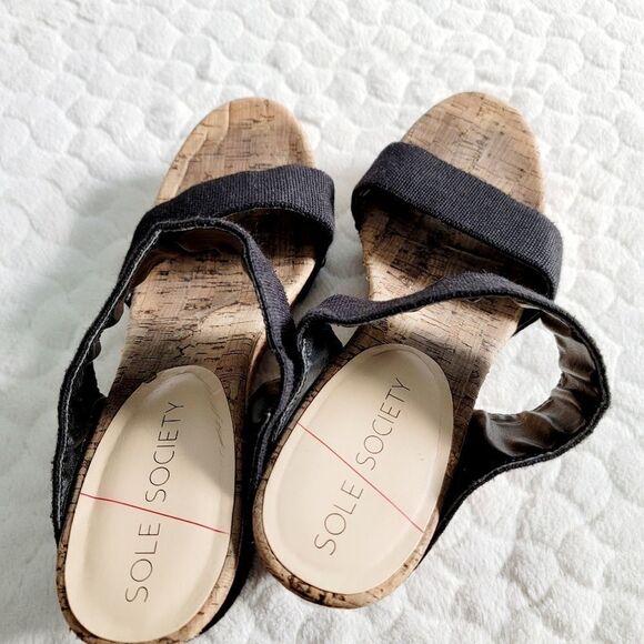 Sole Society Emilia wedge cork sandals 10 42 - Picture 12 of 16